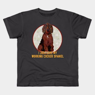 Working Cocker Spaniel Love Kids T-Shirt